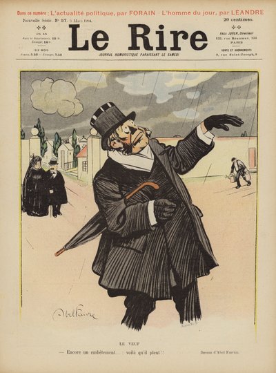 Ilustracja do Le Rire autorstwa Jules Abel Faivre