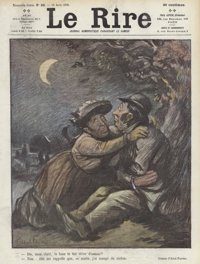 Ilustracja do Le Rire autorstwa Jules Abel Faivre
