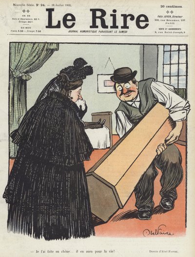 Ilustracja do Le Rire autorstwa Jules Abel Faivre