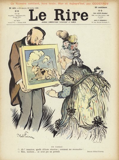Ilustracja do Le Rire autorstwa Jules Abel Faivre