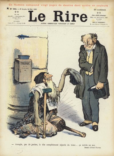 Ilustracja do Le Rire autorstwa Jules Abel Faivre