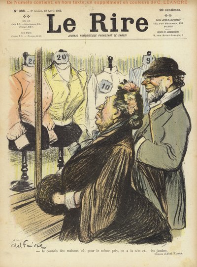 Ilustracja do Le Rire autorstwa Jules Abel Faivre