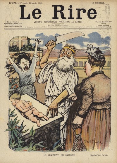 Ilustracja do Le Rire autorstwa Jules Abel Faivre