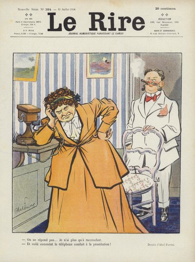 Ilustracja do Le Rire autorstwa Jules Abel Faivre