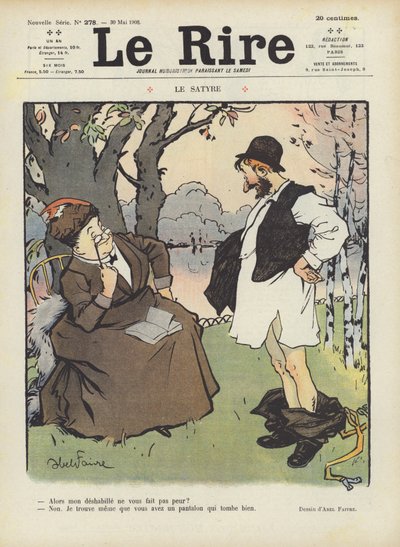 Ilustracja do Le Rire autorstwa Jules Abel Faivre