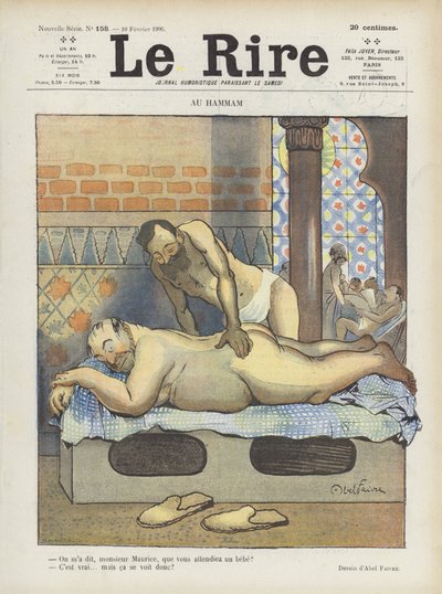 Ilustracja do Le Rire autorstwa Jules Abel Faivre