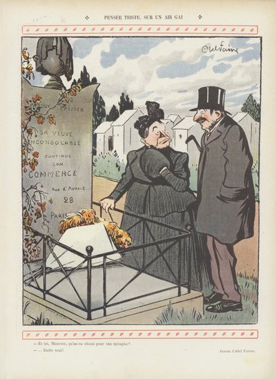 Ilustracja do Le Rire autorstwa Jules Abel Faivre