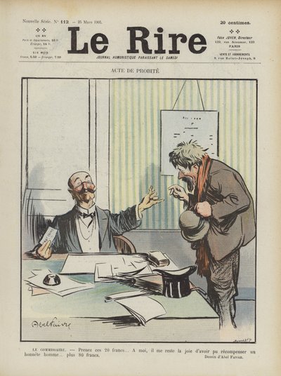 Ilustracja do Le Rire autorstwa Jules Abel Faivre