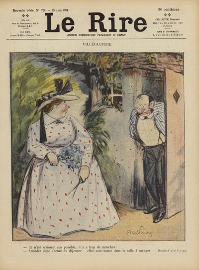 Ilustracja do Le Rire autorstwa Jules Abel Faivre