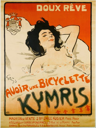 Słodki sen. Mieć rower Kymris, ok. 1898. autorstwa Jules Alexandre Grün