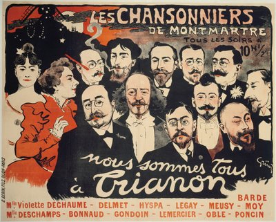 Songwriters z Montmartre, c. 1890. autorstwa Jules Alexandre Grün