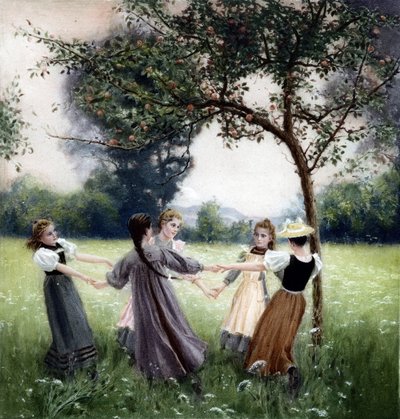 Girotondo (runda). Obraz J.-A. Meunier autorstwa Jules Alexis (after) Meunier