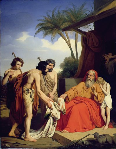 Płaszcz Józefa sprowadzony z powrotem do Jakuba, 1841 autorstwa Jules Ambroise Francois Naudin