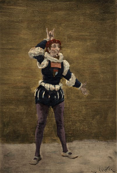 Nazdecabre komunikujący się z Panurge za pomocą znaków. Pantagruel. Ilustracja Julesa Garniera. W "Rabelais et l