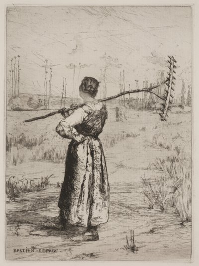 Powrót z pól (Retour des Champs) autorstwa Jules Bastien Lepage