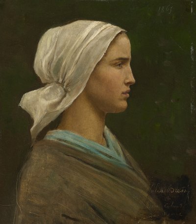 Jeanne Calvet, 1865 autorstwa Jules Breton
