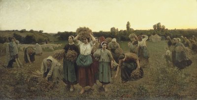 Przypomnienie o zbieraczach autorstwa Jules Breton