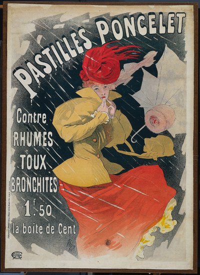 Pastylki do ssania Poncelet autorstwa Jules Cheret