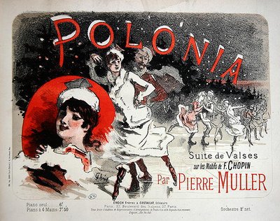 "Polonia", okładka partytury Walców skomponowanych przez Pierre