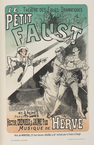 Plakat do Le Petit Faust, z 