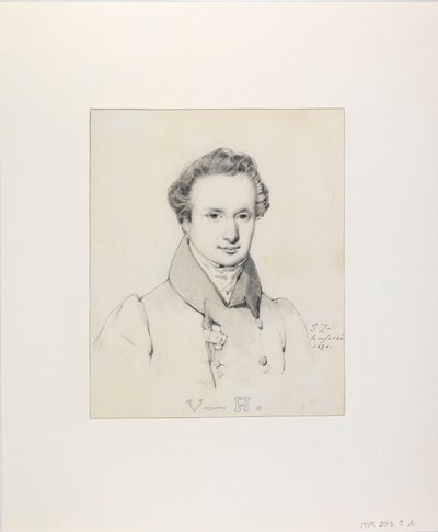 Portret Victora Hugo 1802-1885, 1830. autorstwa Jules Claude Ziegler