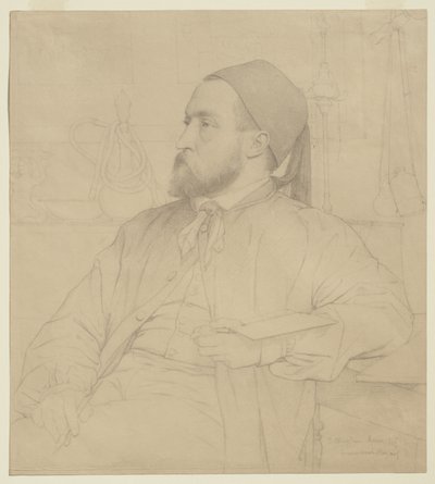 Portret Constanta Moyaux, architekt, 1865 autorstwa Jules Clement Chaplain