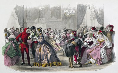 MONITOR KOBIET I DAMISHES - BAL TRAVESTI 1864-1865, autorstwa Julesa Davida. autorstwa Jules David