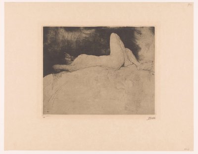 Leżąc nago Teraz (tytuł na obiekcie) autorstwa Jules De Bruycker (signed by artist)
