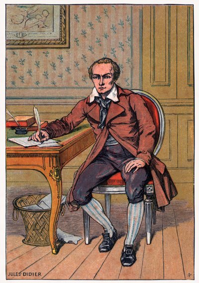 Andre Chenier, ok. 1900 r. (rycina) autorstwa Jules Didier