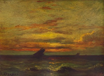 Zachód słońca, c1879, 1938 autorstwa Jules Dupré