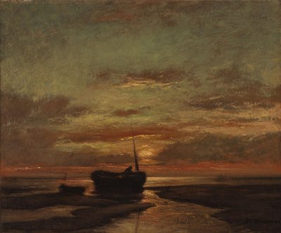 Niderlandzki: Zachód słońca autorstwa Jules Dupré