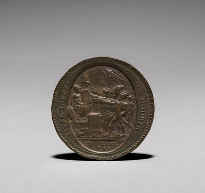 Medal: Five Sols wydany przez Monneron Brothers, Paryż, 1792 awers. autorstwa Jules Dupré