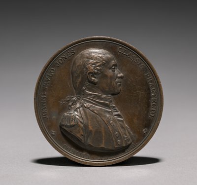Medal: awers John Paul Jones. autorstwa Jules Dupré