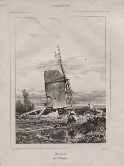Młyn w Sologne, Francja, 1835. autorstwa Jules Dupré