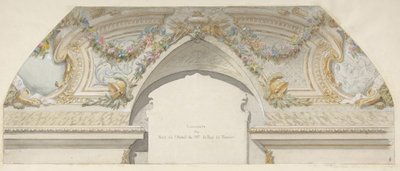 Projekt dla Hôtel de Trevise, Paryż, druga połowa XIX wieku. Twórcy: Jules-Edmond-Charles Lachaise, Eugène-Pierre Gourdet. autorstwa Jules Edmond Charles Lachaise and Eugène Pierre Gourdet