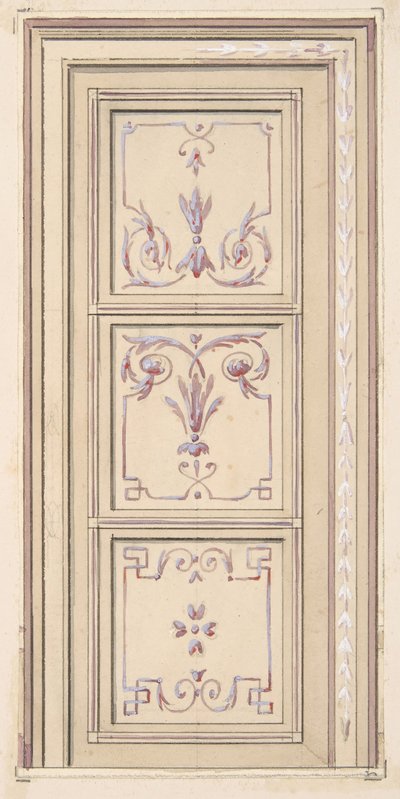 Projekt sufitu, druga połowa XIX wieku. Twórcy: Jules-Edmond-Charles Lachaise, Eugène-Pierre Gourdet. autorstwa Jules Edmond Charles Lachaise and Eugène Pierre Gourdet