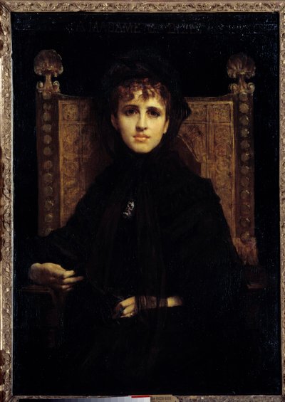 Portret Madame Georges Bizet (1849-1926). Obraz Jules Elie Delaunay (1828 - 1891) autorstwa Jules Elie Delaunay