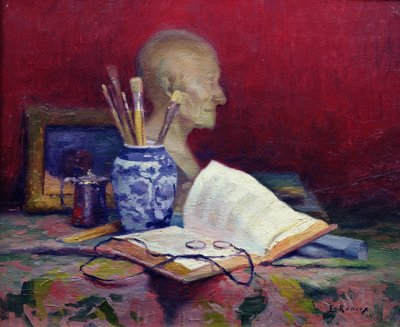Martwa natura z głową Voltaire