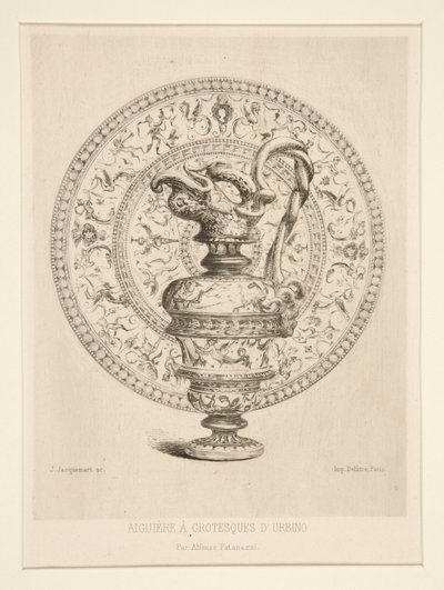 Ewer z Groteskami d autorstwa Jules Ferdinand Jacquemart