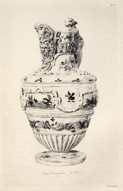 Historia sztuki ceramicznej: opisowe i filozoficzne studium ceramiki... Płyta X, 1877. autorstwa Jules Ferdinand Jacquemart