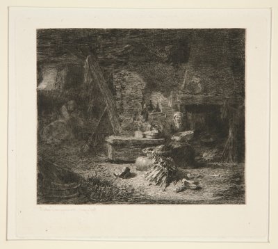 Wnętrze kuchni holenderskiej autorstwa Jules Ferdinand Jacquemart