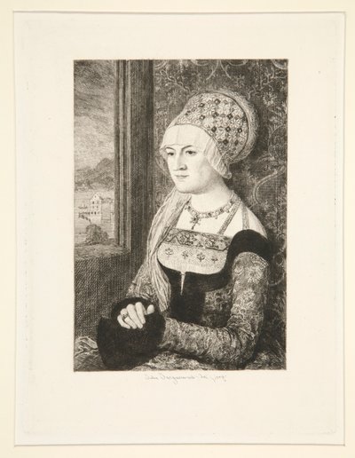 Portret kobiety autorstwa Jules Ferdinand Jacquemart