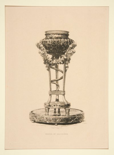 Statyw (firmy Gouthiere) autorstwa Jules Ferdinand Jacquemart