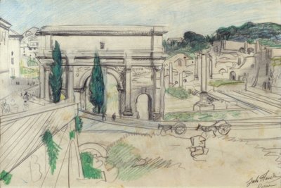 Forum Romanum autorstwa Jules Flandrin