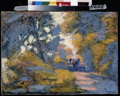 Słoneczna droga. Obraz Julesa-Leona Flandrina (Jules Leon Flandrin autorstwa Jules Flandrin