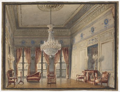 Salon w skrzydle Montpensier, Palais Royal autorstwa Jules Frédéric Bouchet