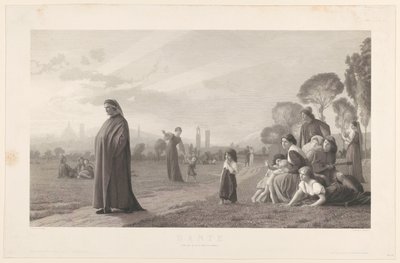 Dante, naar J.L. Gérôme autorstwa Jules Gabriel Levasseur