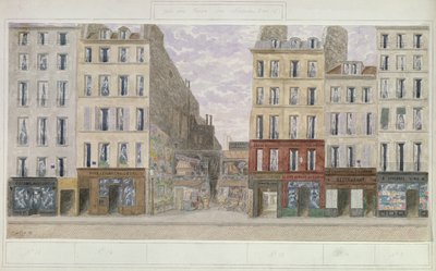 No.8 do No.16 rue du Four, Paryż, Francja, 1893 (wc na papierze) autorstwa Jules Gaildrau