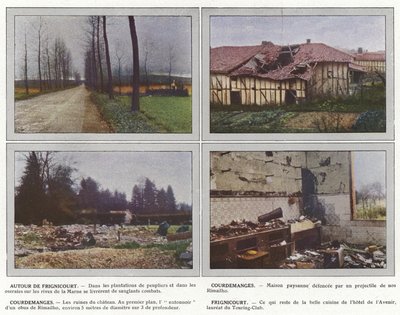 Wokół Frignicourt, Courdemanges, Courdemanges, Frignicourt autorstwa Jules Gervais Courtellemont