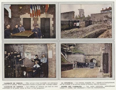 Kazamaty Verdun, Cytadela, Kazamaty Verdun, Wejście do kazamat autorstwa Jules Gervais Courtellemont